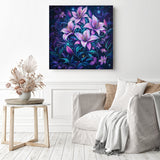 Cosmic Lillies Diamond Painting as Home Decor