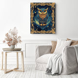 Cosmic Owl Diamond Painting as Home Decor