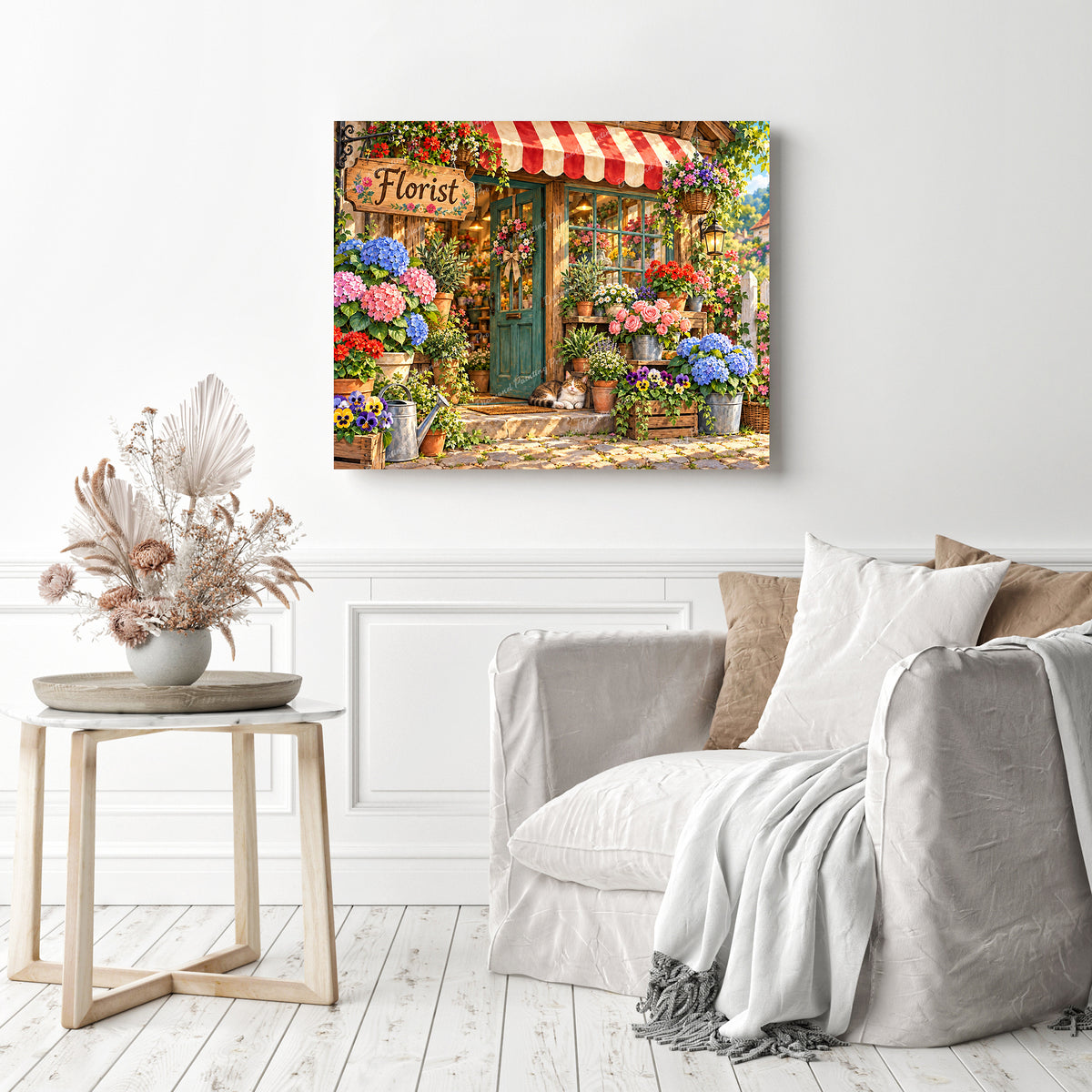 Cozy Florist Diamond Painting as Home Decor