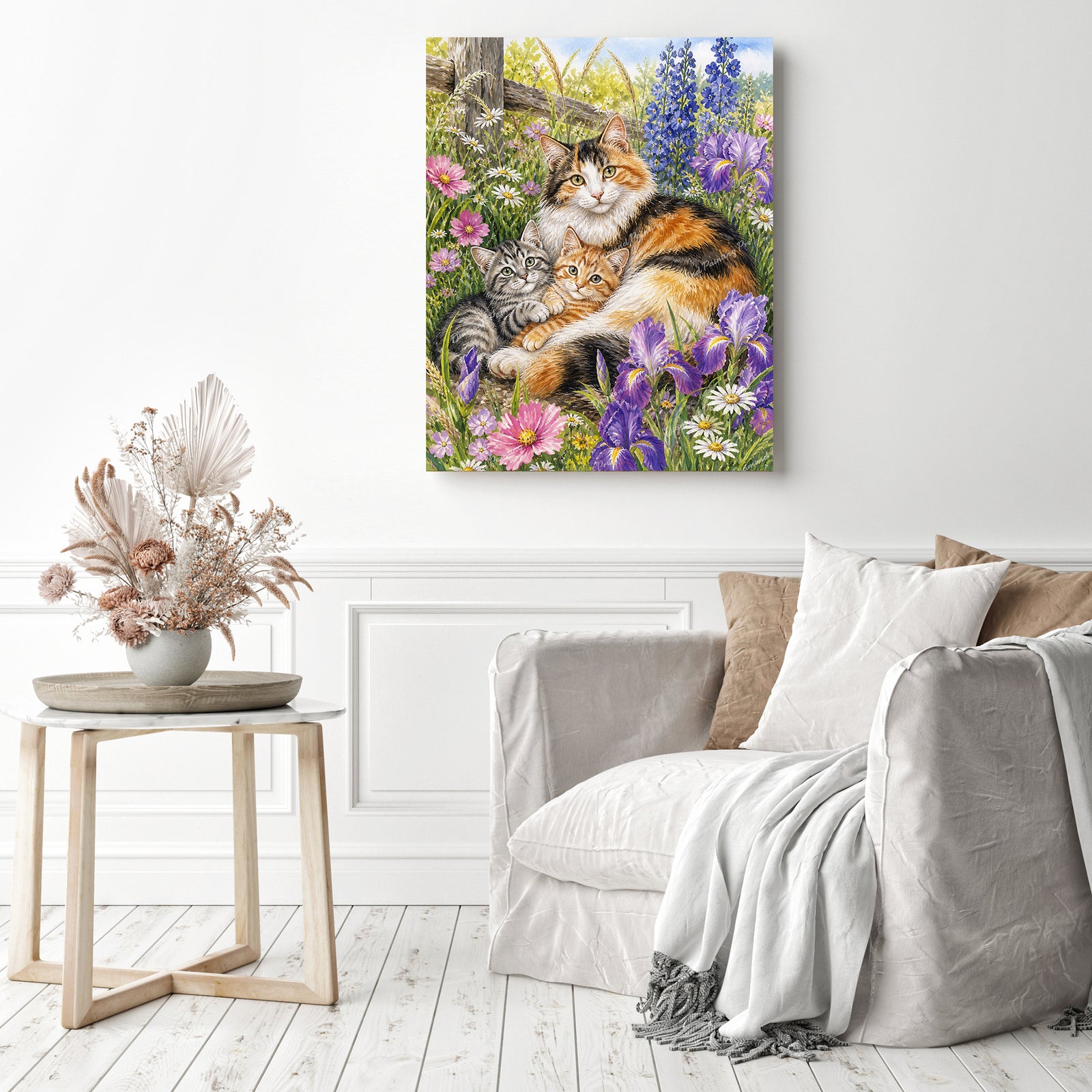 Cozy Whiskers Family Diamond Painting as Home Decor
