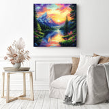 Crimson Peak Reflections Diamond Painting as Home Decor