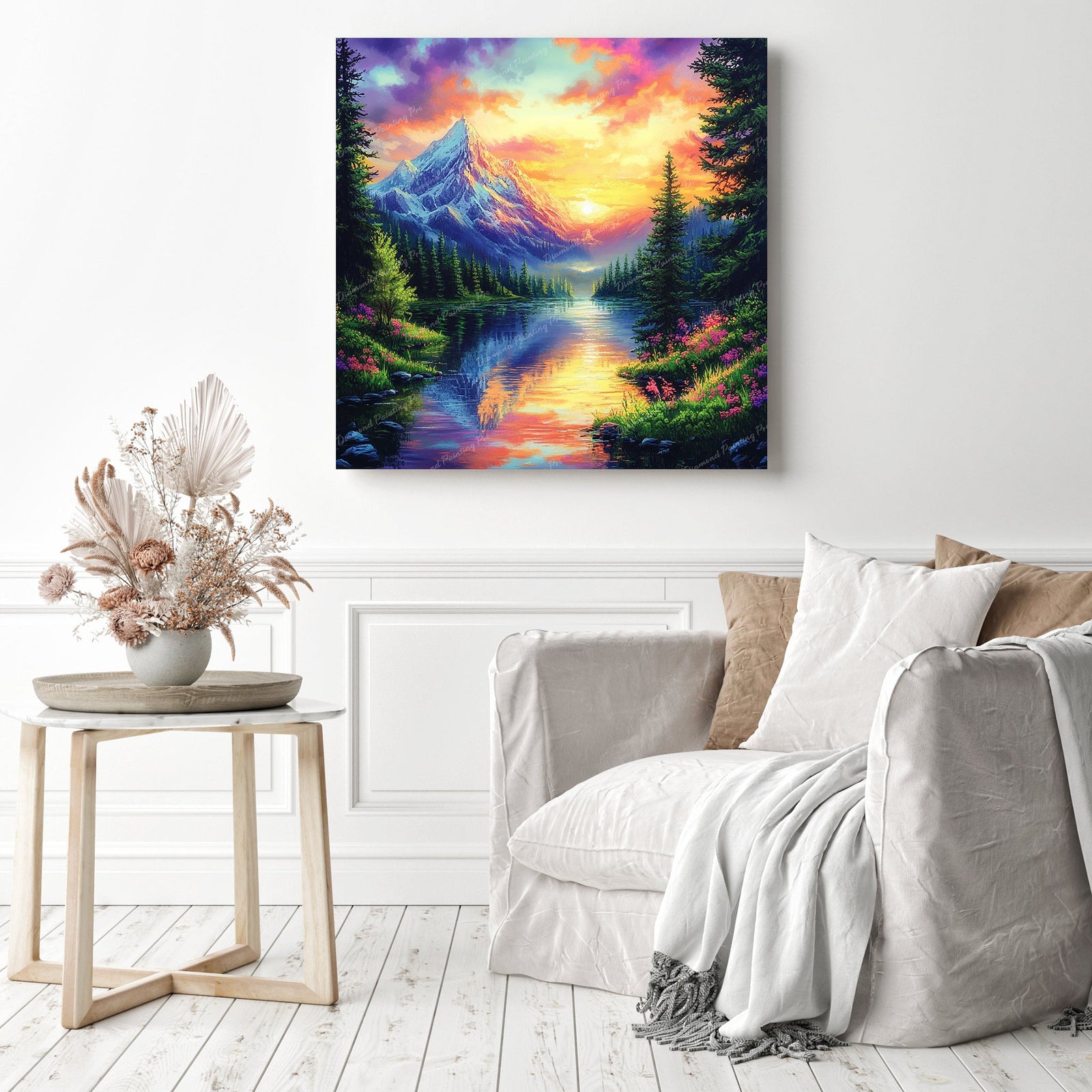 Crimson Peak Reflections Diamond Painting as Home Decor