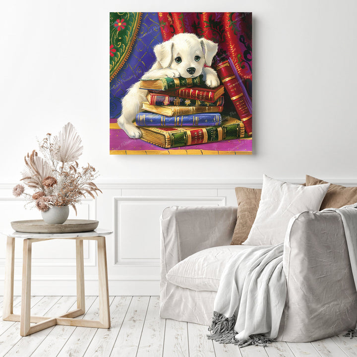 Puppy's Tale Time | Diamond Painting