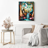 Enchanted Nature Nook | Diamond Painting Displayed as Home Decor