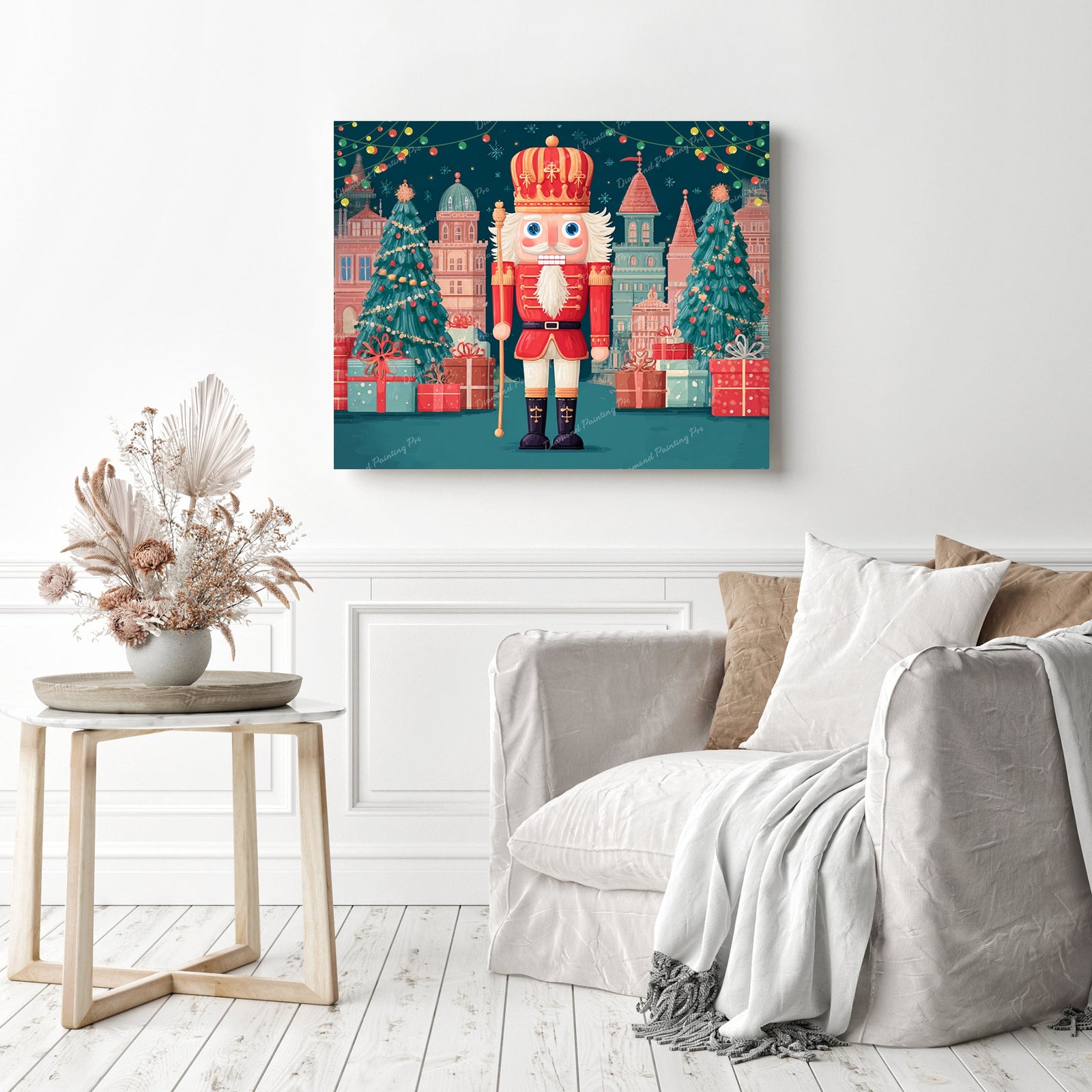 Festive Nutcracker Diamond Painting as Home Decor