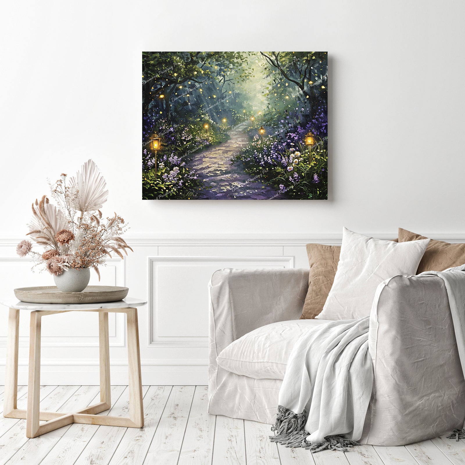 Firefly Trail Diamond Painting as Home Decor