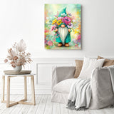 Flower and Garden Gnome Diamond Painting as Home Decor