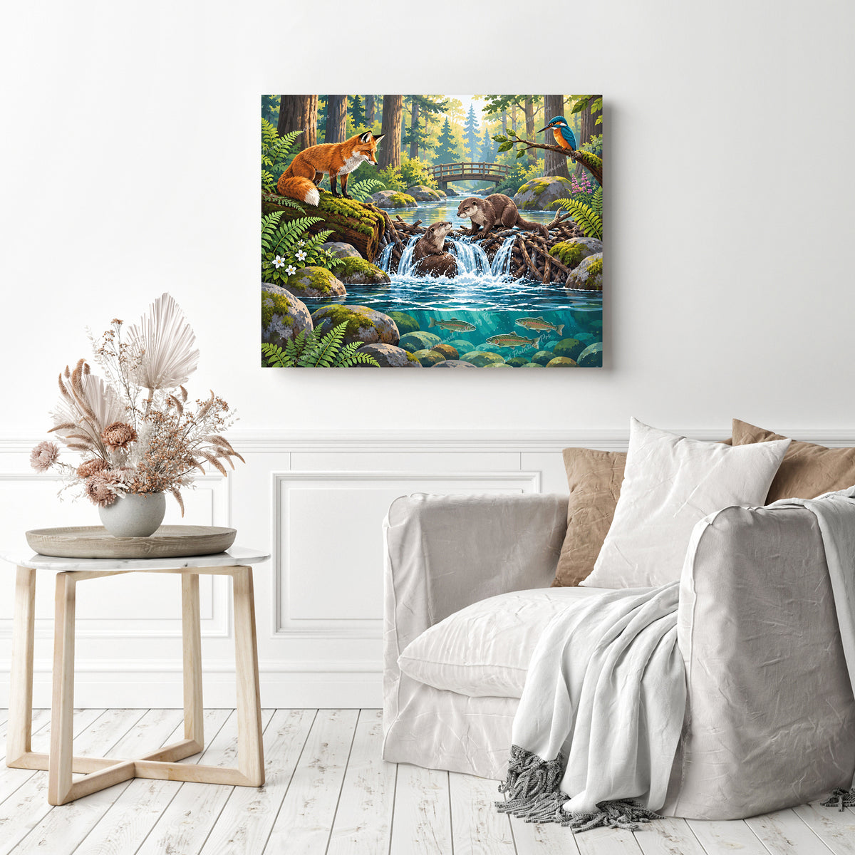 Forest Companions Diamond Painting as Home Decor