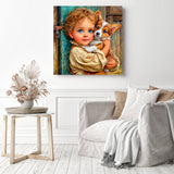 Friends by the Barn Diamond Painting as Home Decor