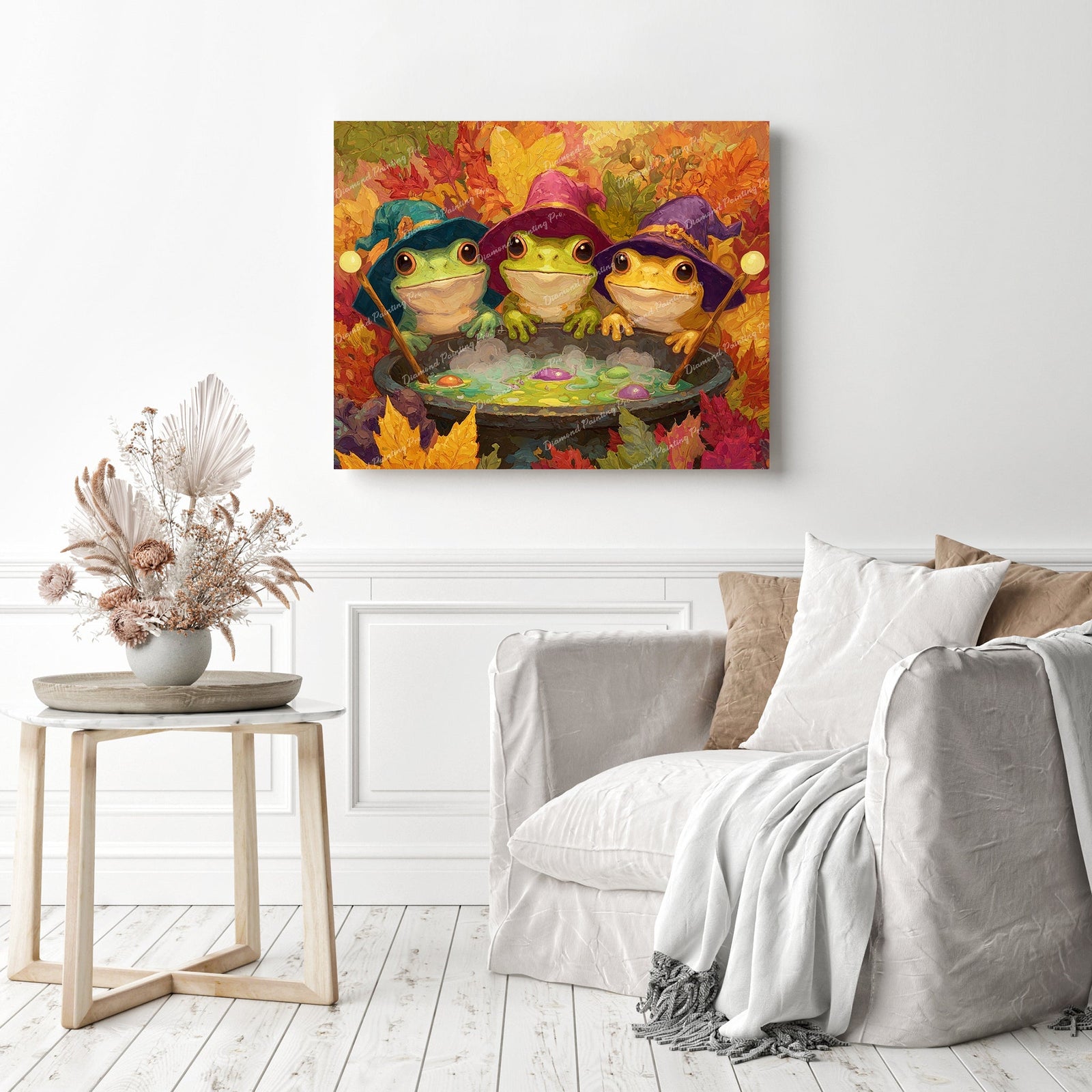 Froggie First Spell Diamond Painting as Home Decor