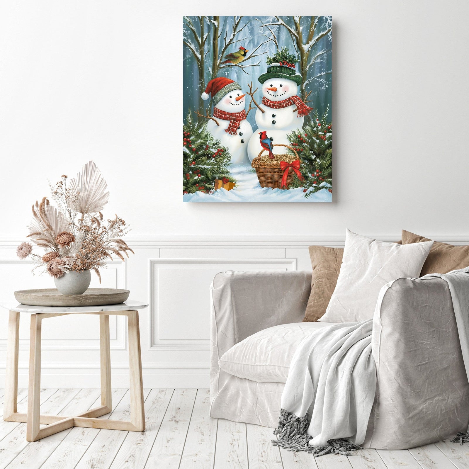 Frosty Forest Friends Diamond Painting as Home Decor