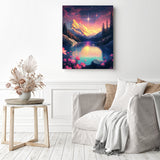 Glacial Reflections Diamond Painting as Home Decor