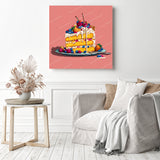 Glazed Berry Cake Diamond Painting as Home Decor