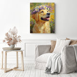 Golden Smiles Diamond Painting as Home Decor