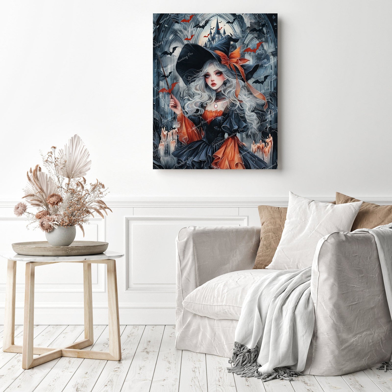 Gothic Sorceress Diamond Painting as Home Decor