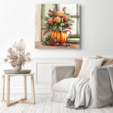 Harvest Vase Roses Diamond Painting as Home Decor