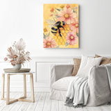 Honey Bee Blossom Diamond Painting as Home Decor