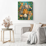 Jungle Friends Diamond Painting as Home Decor