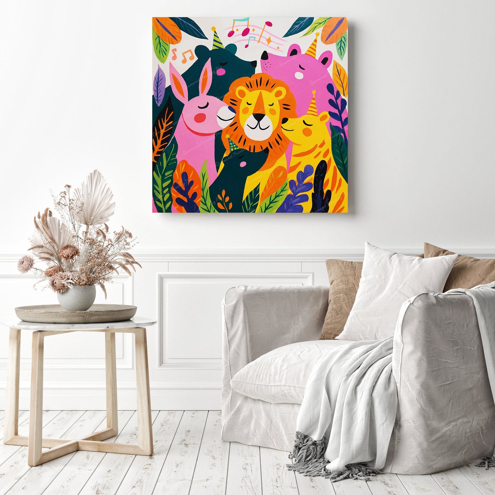 Jungle Jamboree Diamond Painting as Home Decor