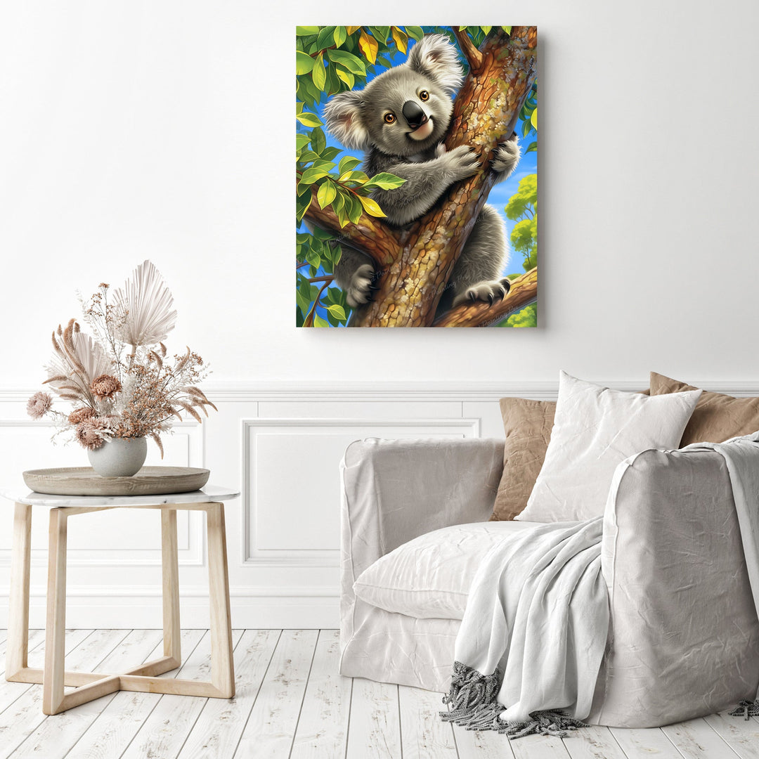 Koala's Outback Perch | Diamond Painting