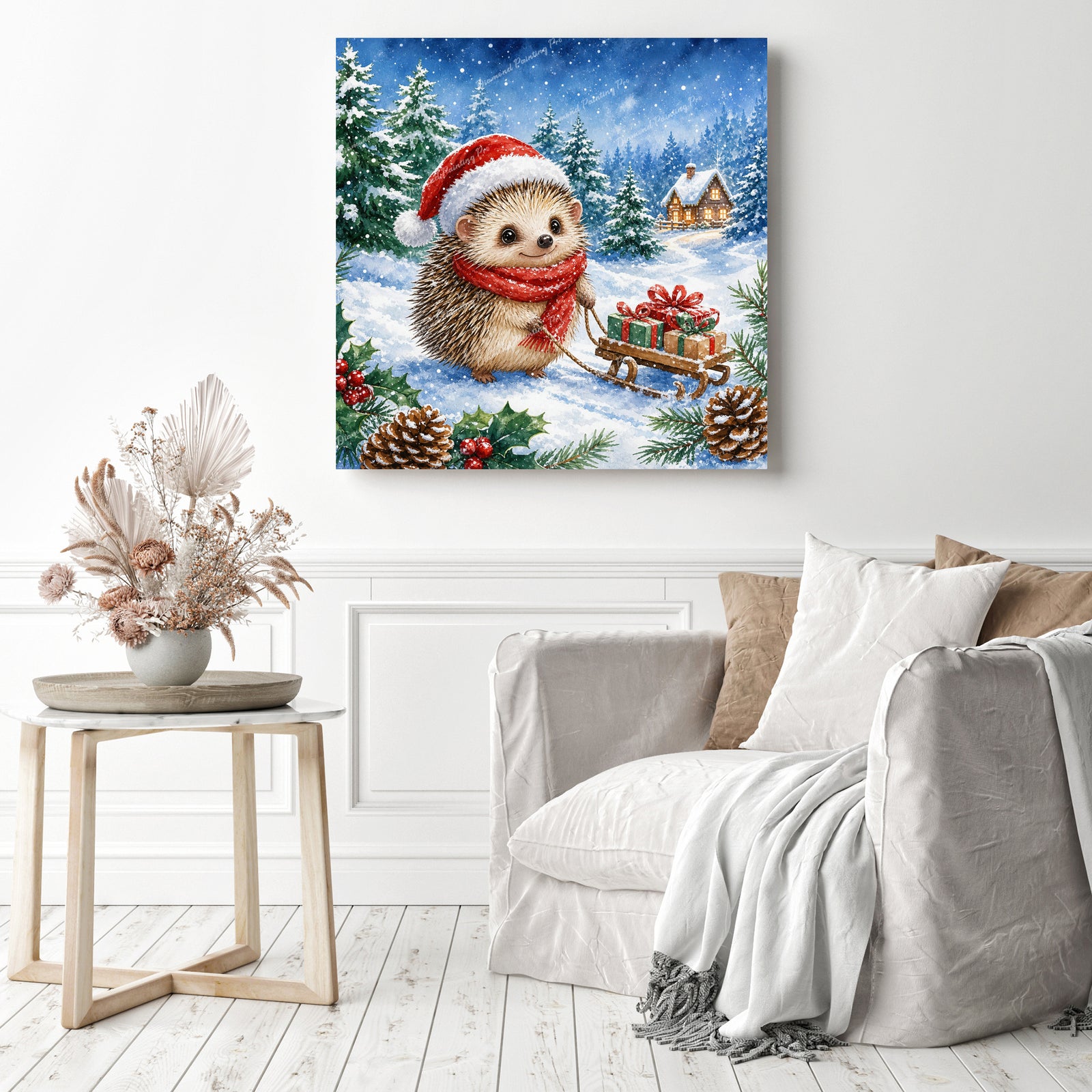 Little Holiday Delivery Diamond Painting as Home Decor