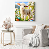 Little Lamb Diamond Painting as Home Decor