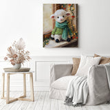 Little Woolly Lamb Diamond Painting as Home Decor