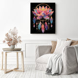 Lotus Dreamcatcher Diamond Painting as Home Decor