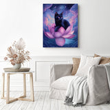 Lotus Tranquility Diamond Painting as Home Decor