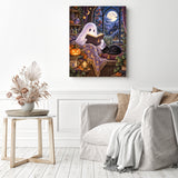Moonlit Reading Diamond Painting as Home Decor