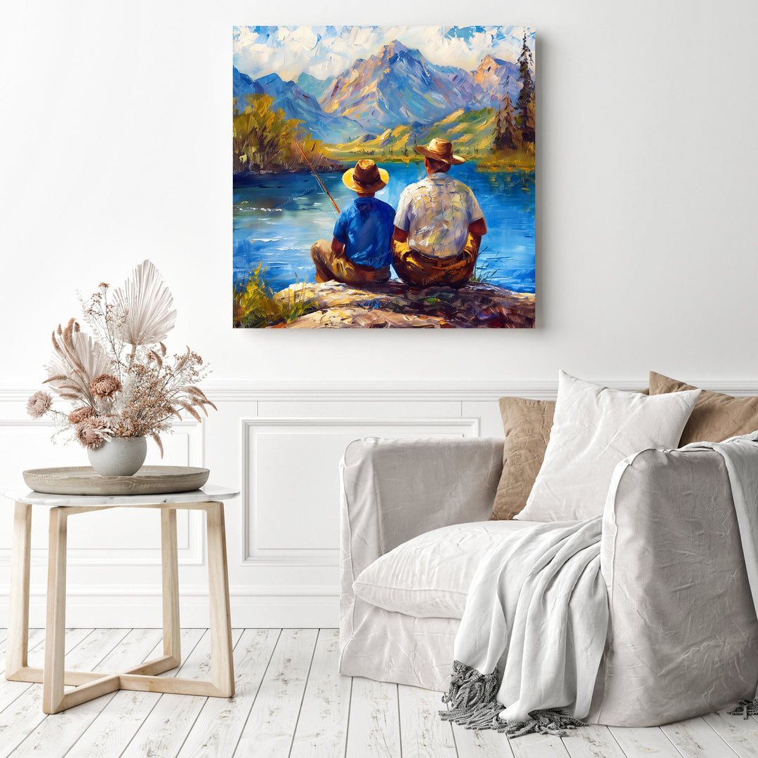 Lakeside Fishing | Diamond Painting