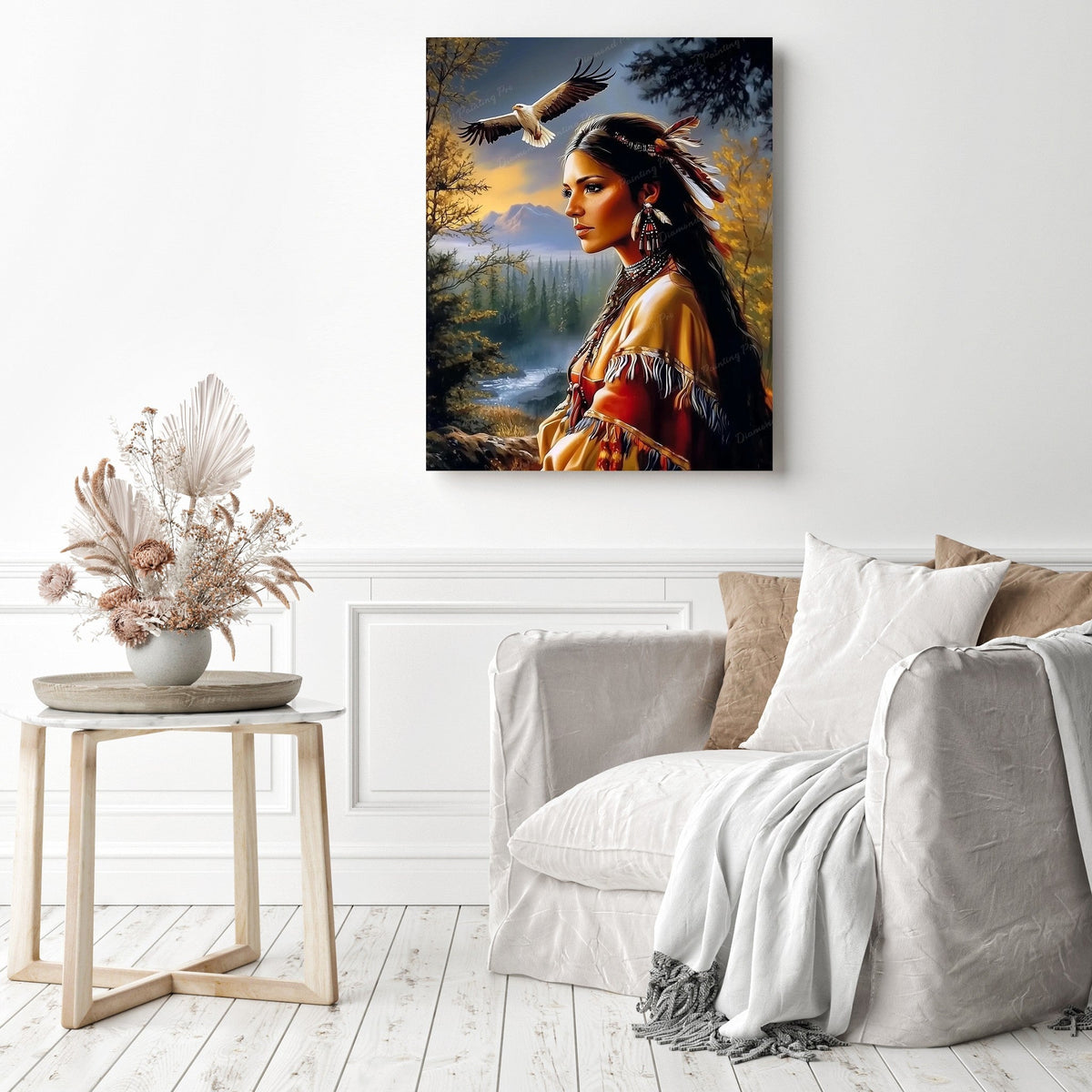 Native American Woman | Diamond Painting Kits | Full Drill – Diamond ...