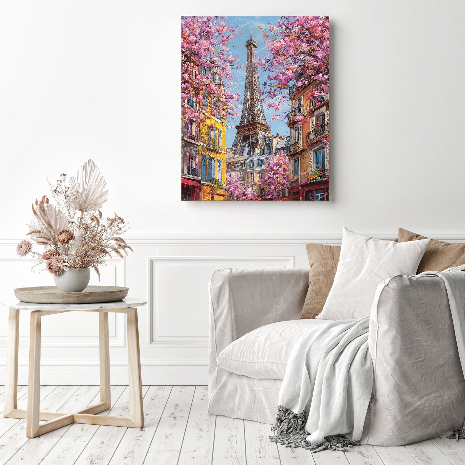 Parisian Pink Morning Diamond Painting as Home Decor