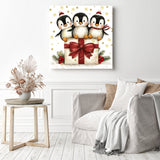 Penguin and Presents Diamond Painting as Home Decor