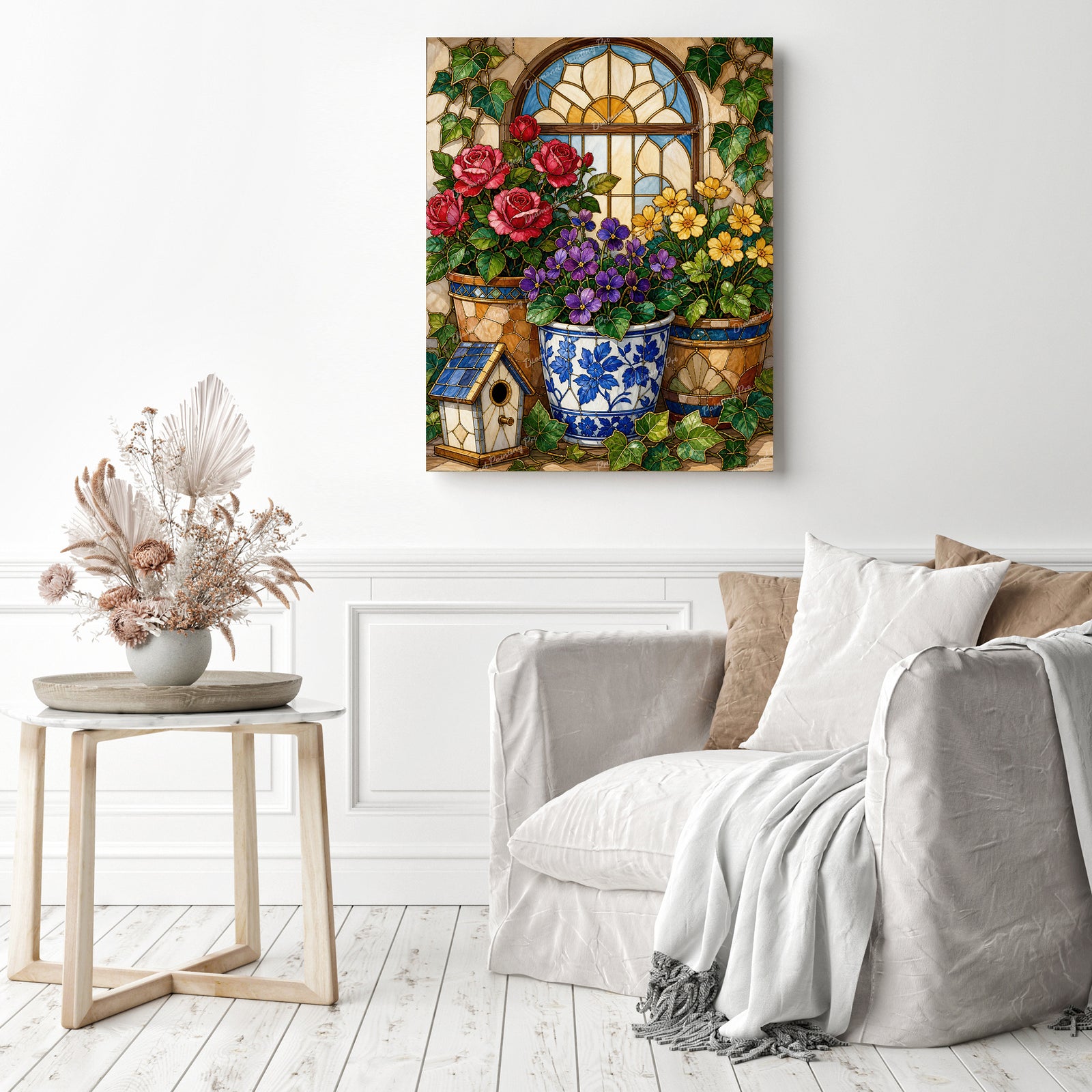 Potted Flowers Diamond Painting as Home Decor