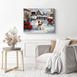 Puppy Post Patrol Diamond Painting as Home Decor