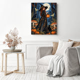 Red-Haired Witch Diamond Painting as Home Decor