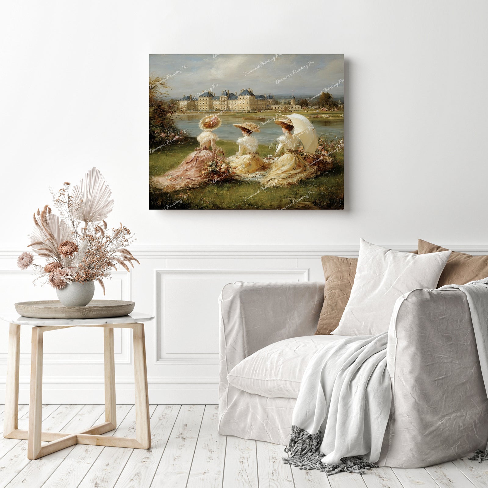 Riverside Picnic Diamond Painting as Home Decor
