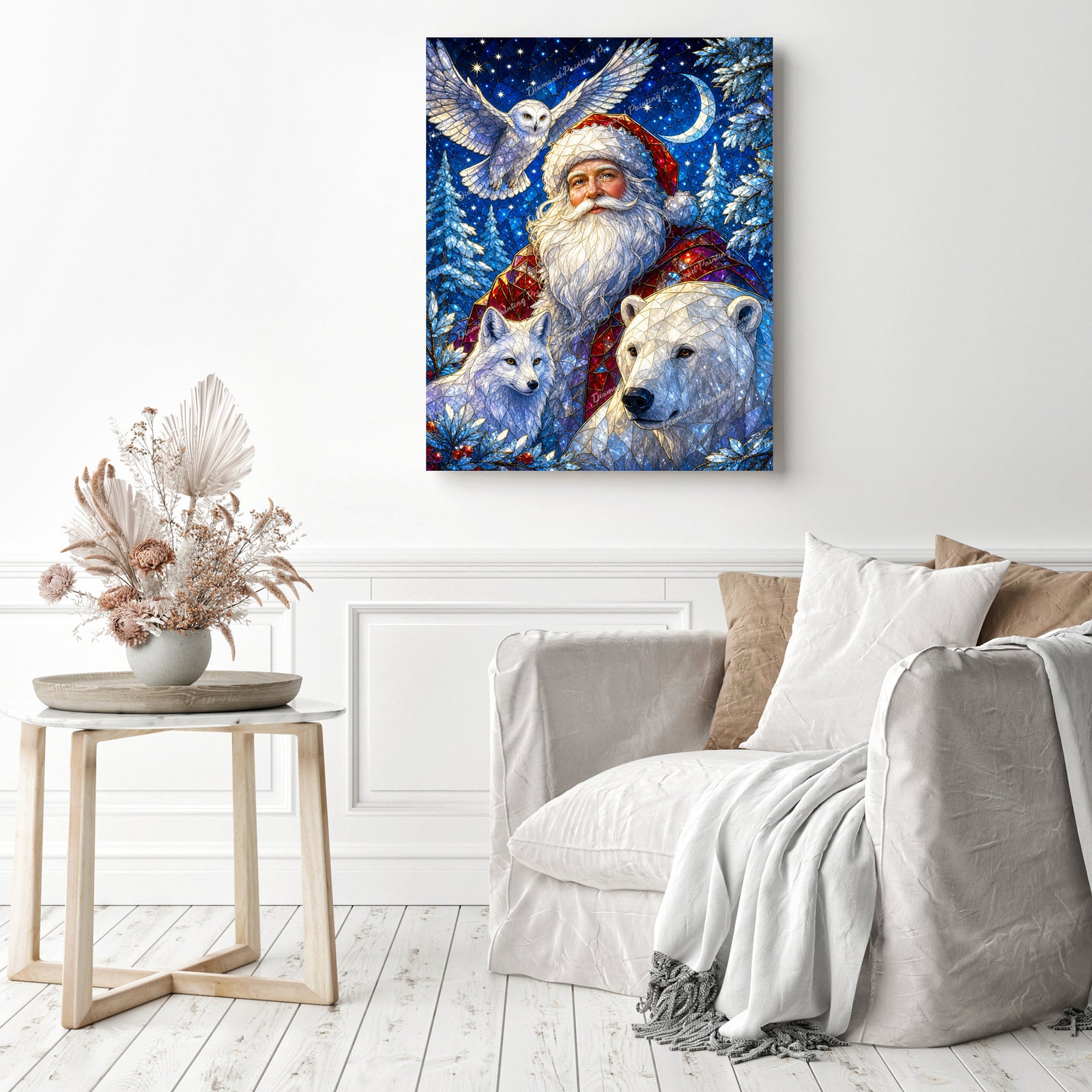 Santa and Polar Kingdom Diamond Painting as Home Decor