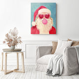 Santa Bubble Gum Diamond Painting as Home Decor