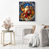 Santa Woodland Walk Diamond Painting as Home Decor