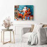 Santa's Cozy Corner Diamond Painting as Home Decor