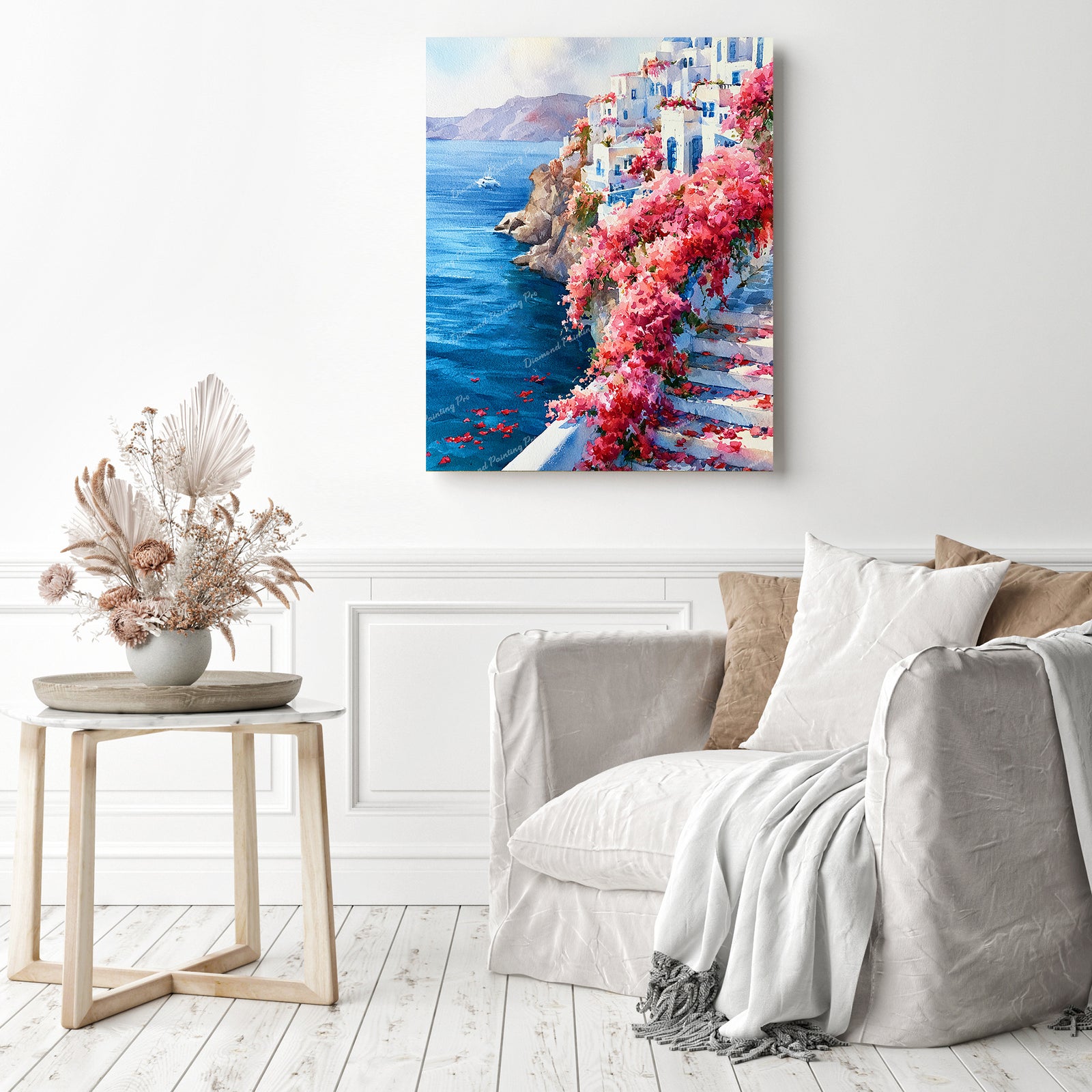 Sapphire Coastline Diamond Painting as Home Decor