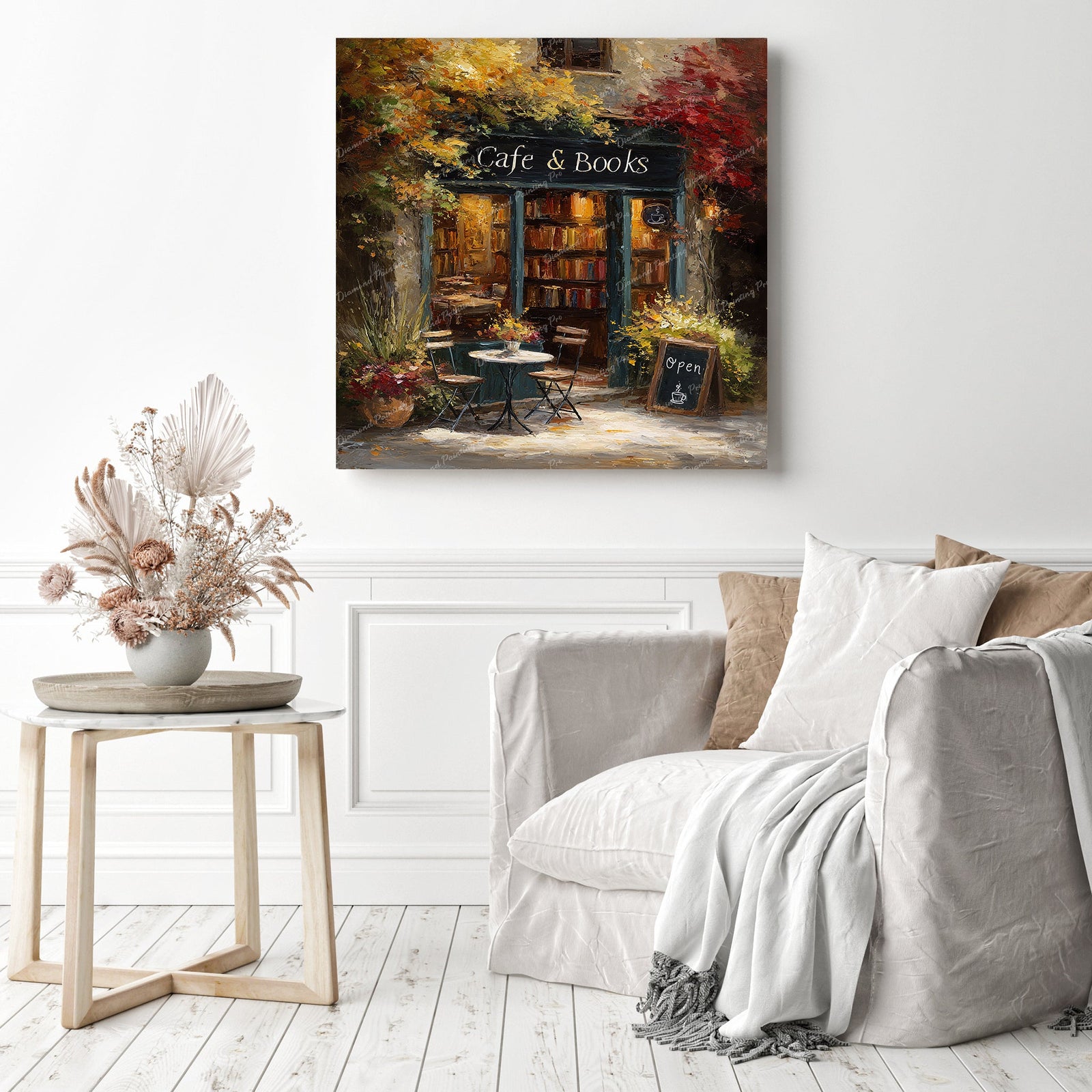 Sip and Read Diamond Painting as Home Decor