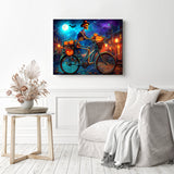 Spook-tacular Cycle Diamond Painting as Home Decor