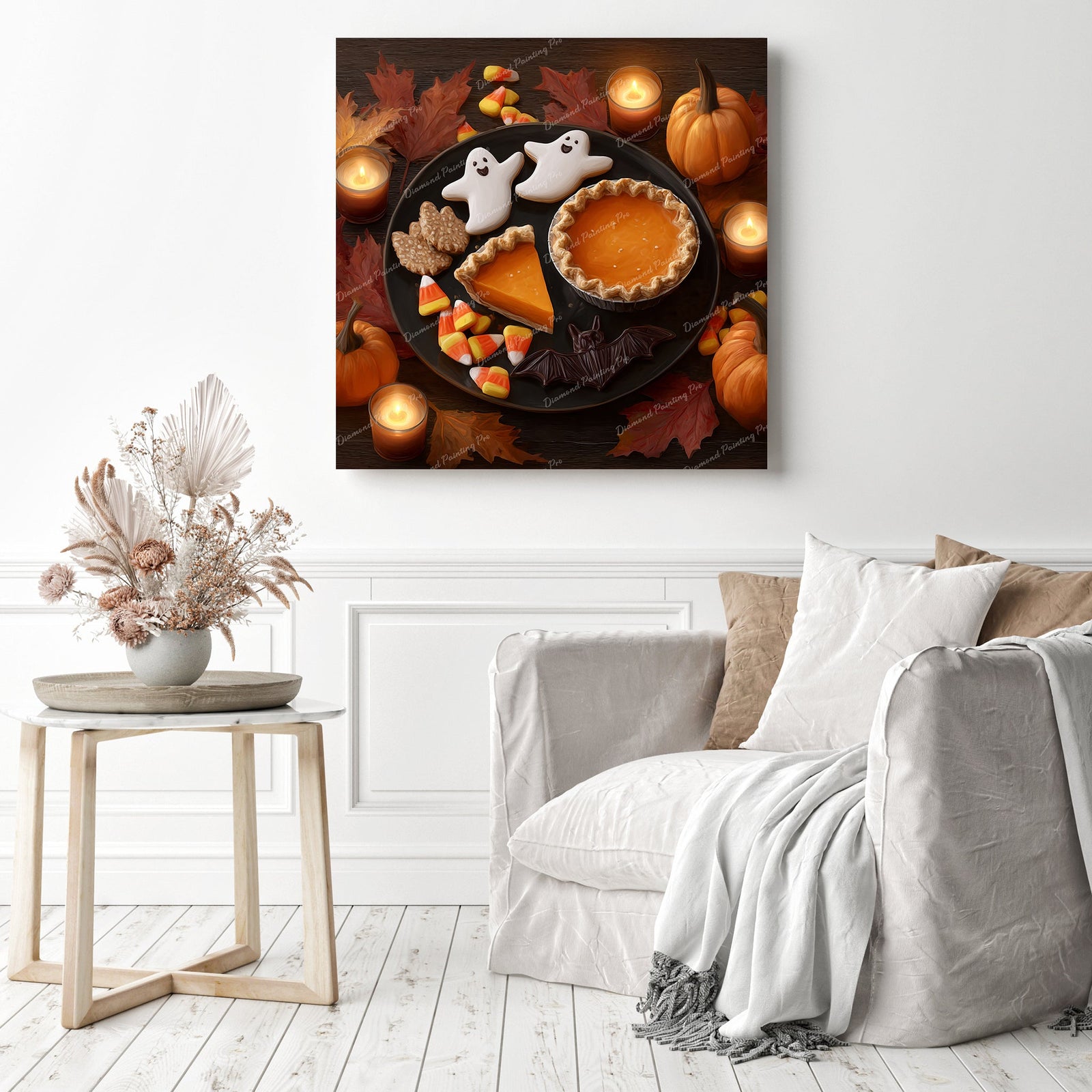 Spooky Sweet Platter Diamond Painting as Home Decor