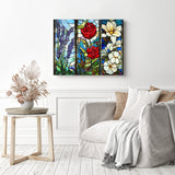 Stained Glass Garden Diamond Painting as Home Decor