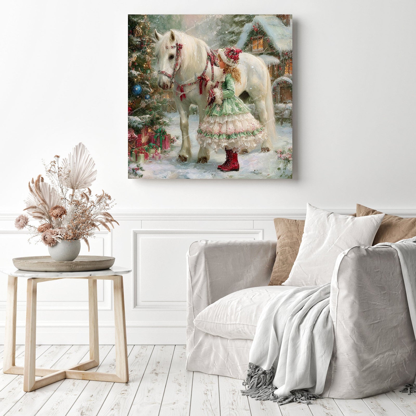 Sugarplum's Winter Ride Diamond Painting as Home Decor