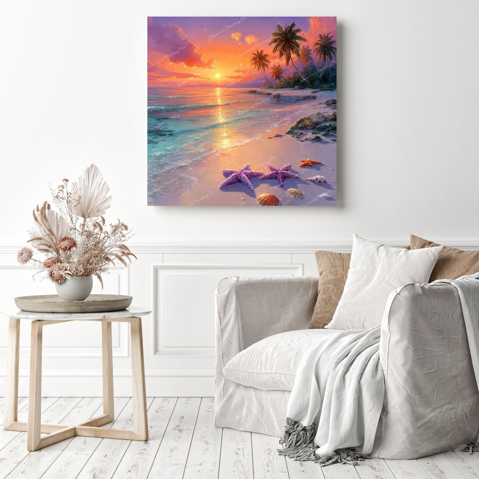 Sunset Serenity Diamond Painting as Home Decor