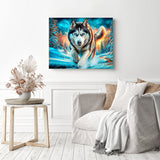 The Arctic Wolf Diamond Painting as Home Decor